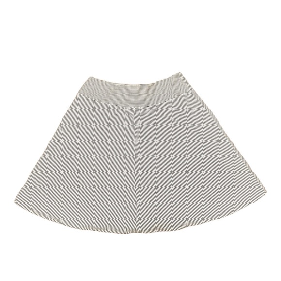 Ann Taylor Blue and White Striped Mini Skirt A line Size 12 - Picture 1 of 5